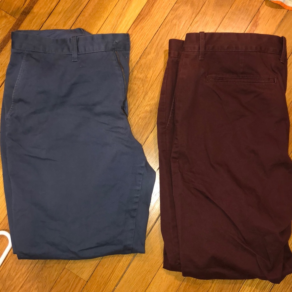 2 J Crew Chino Pants Men’s - 36x30